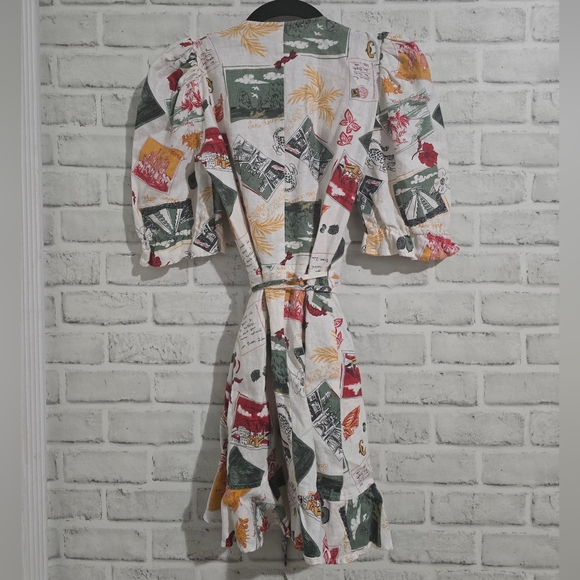 EUC Reformation Carmelo Mini Wrap Dress Vacaciones‎ Size XS - Picture 6 of 10